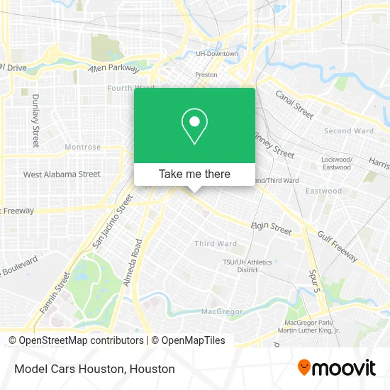 Model Cars Houston map