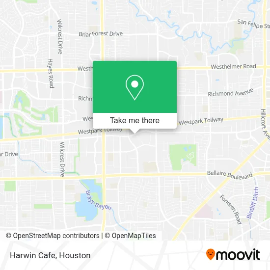 Harwin Cafe map