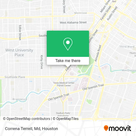 Correna Terrell, Md map