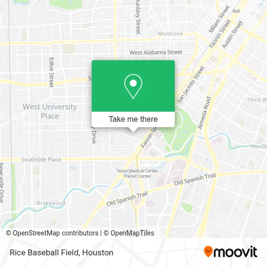 Mapa de Rice Baseball Field