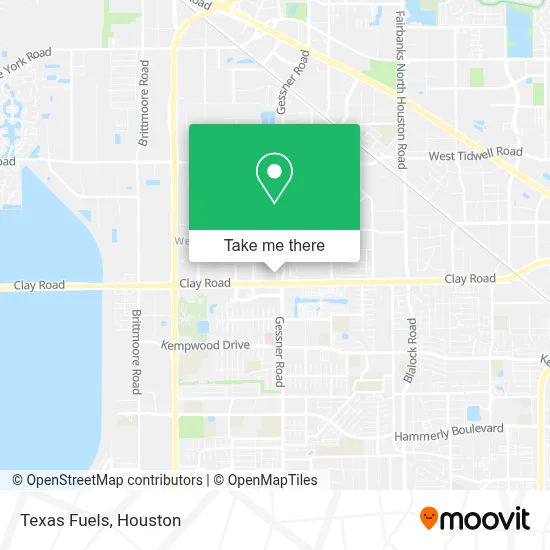 Texas Fuels map