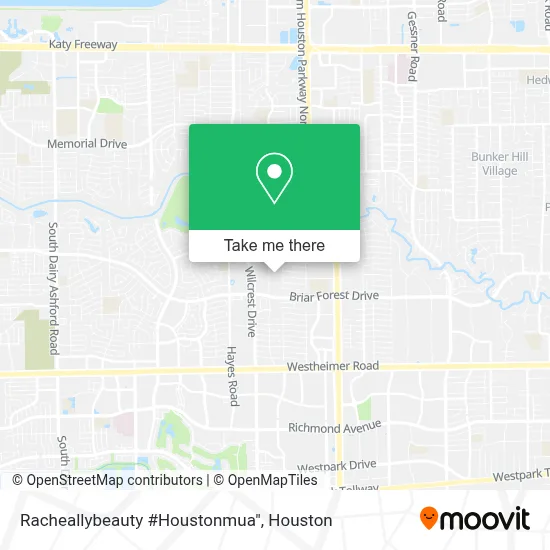 Racheallybeauty #Houstonmua" map
