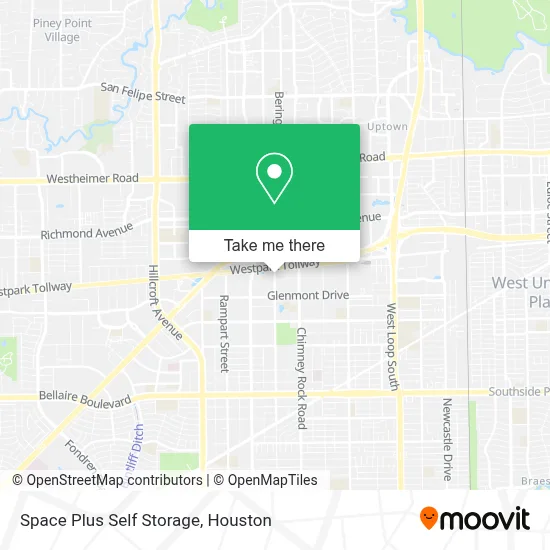 Space Plus Self Storage map