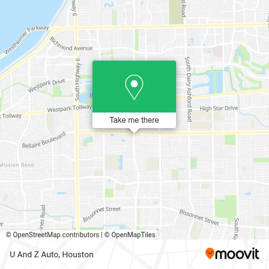 U And Z Auto map