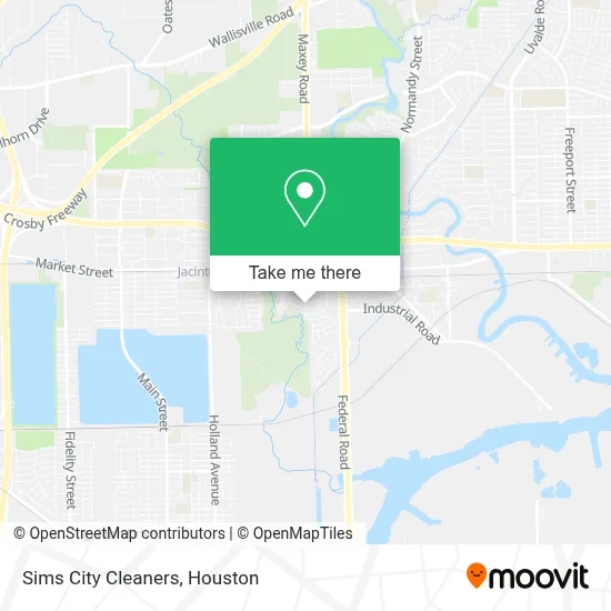 Sims City Cleaners map