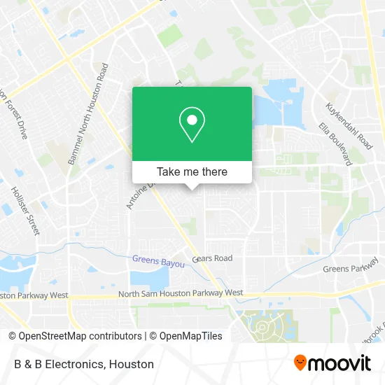 B & B Electronics map