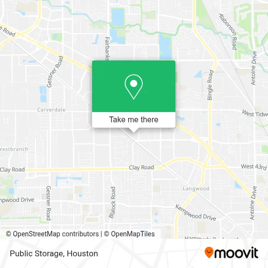 Public Storage map