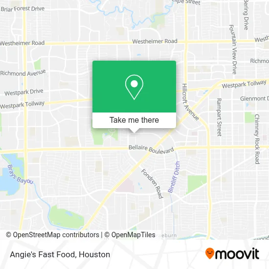 Angie's Fast Food map