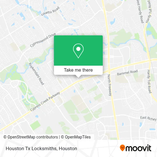 Houston Tx Locksmiths map