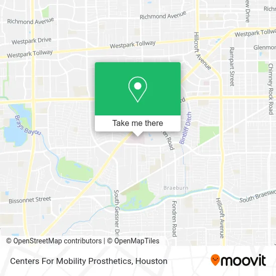 Centers For Mobility Prosthetics map