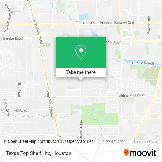 Texas Top Shelf Htx map