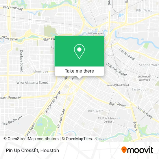 Pin Up Crossfit map
