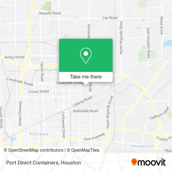 Port Direct Containers map