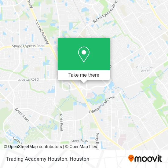 Trading Academy Houston map