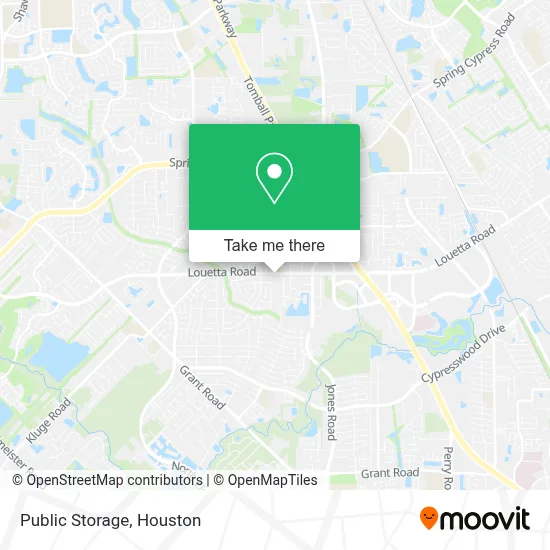 Public Storage map