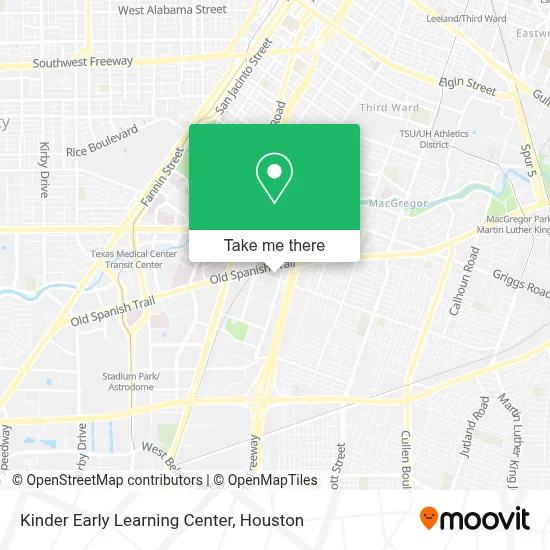 Kinder Early Learning Center map