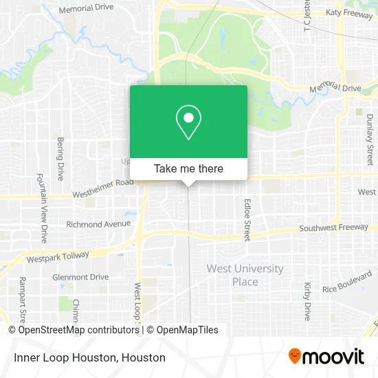 Mapa de Inner Loop Houston
