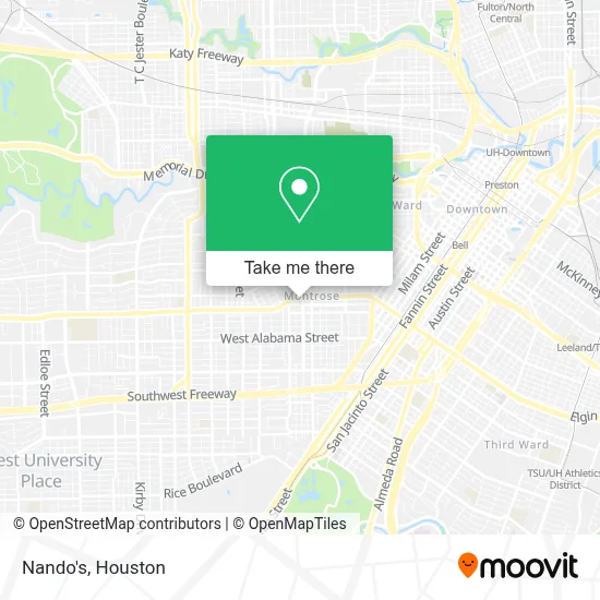 Nando's map