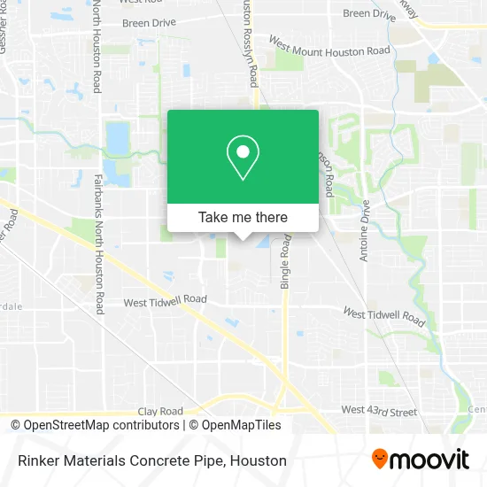 Rinker Materials Concrete Pipe map