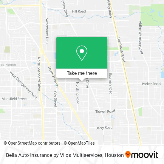 Bella Auto Insurance by Vilos Multiservices map