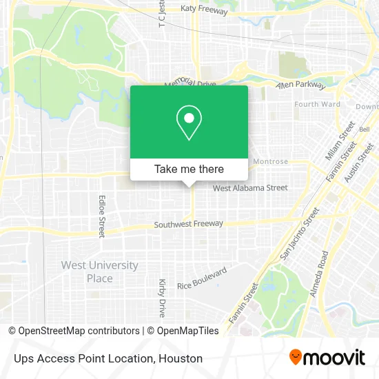 Ups Access Point Location map