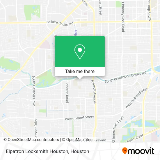 Elpatron Locksmith Houston map