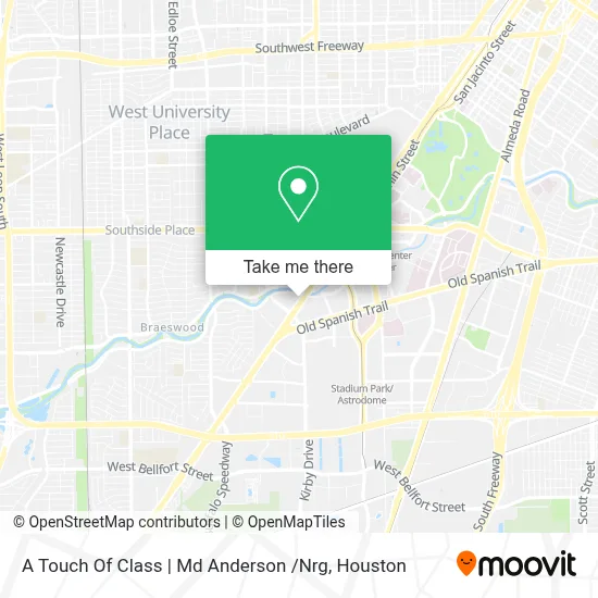 A Touch Of Class | Md Anderson /Nrg map
