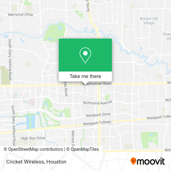 Cricket Wireless map