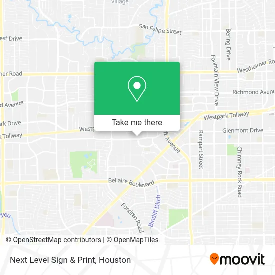 Next Level Sign & Print map