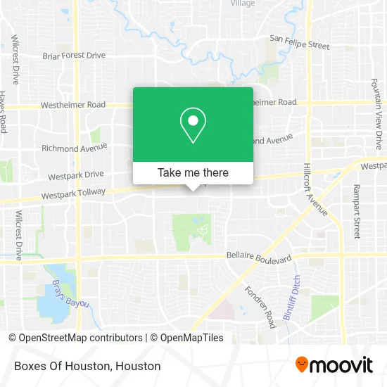 Boxes Of Houston map