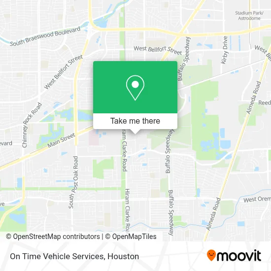On Time Vehicle Services map