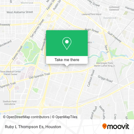 Ruby L Thompson Es map