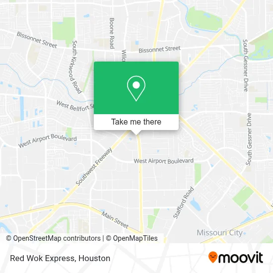 Red Wok Express map