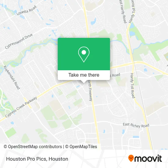 Houston Pro Pics map