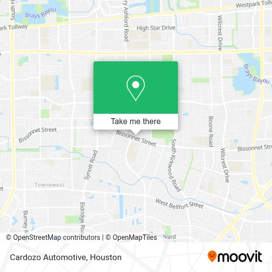 Cardozo Automotive map