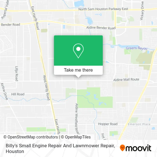 Billy's Small Engine Repair And Lawnmower Repair map