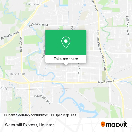 Watermill Express map