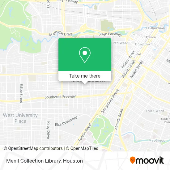 Menil Collection Library map