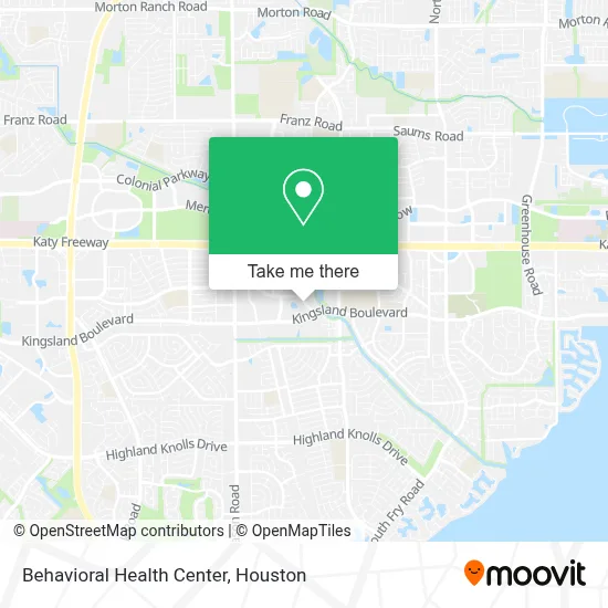 Behavioral Health Center map