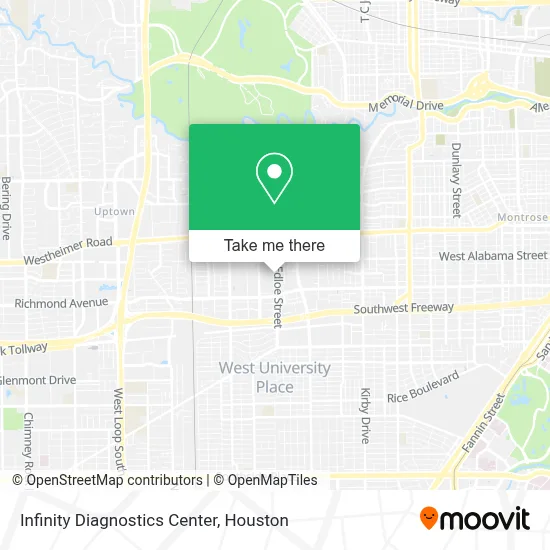 Infinity Diagnostics Center map