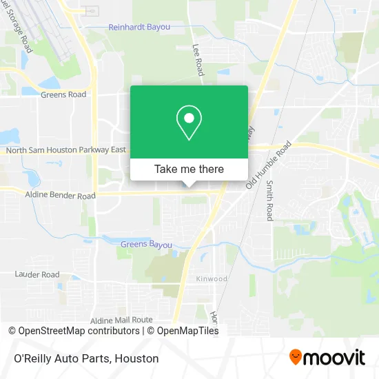 O'Reilly Auto Parts map