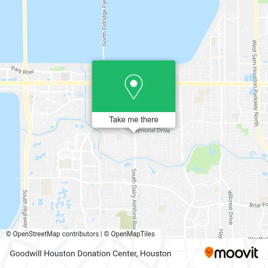 Goodwill Houston Donation Center map