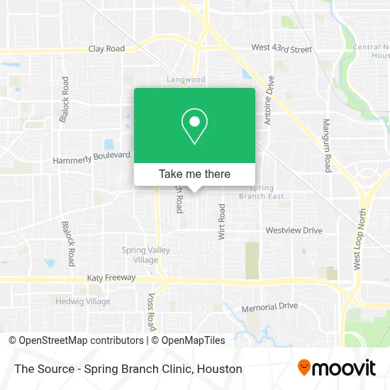 The Source - Spring Branch Clinic map