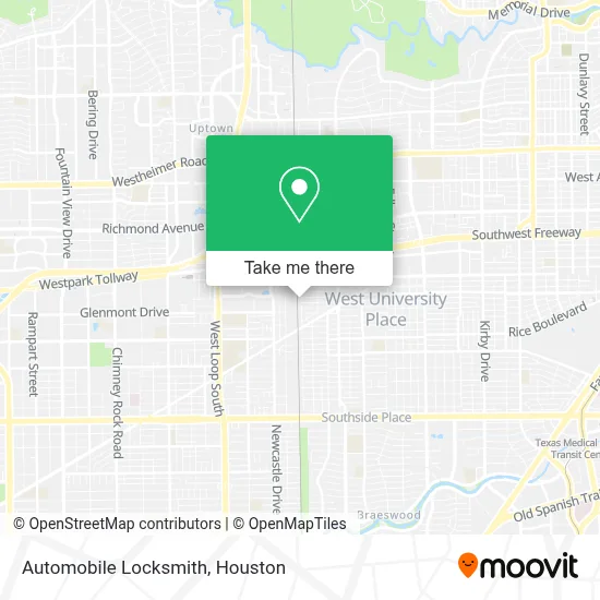 Automobile Locksmith map