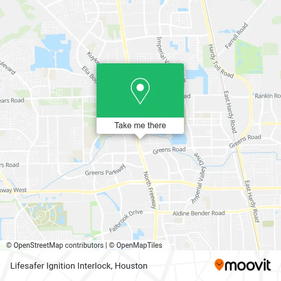 Lifesafer Ignition Interlock map