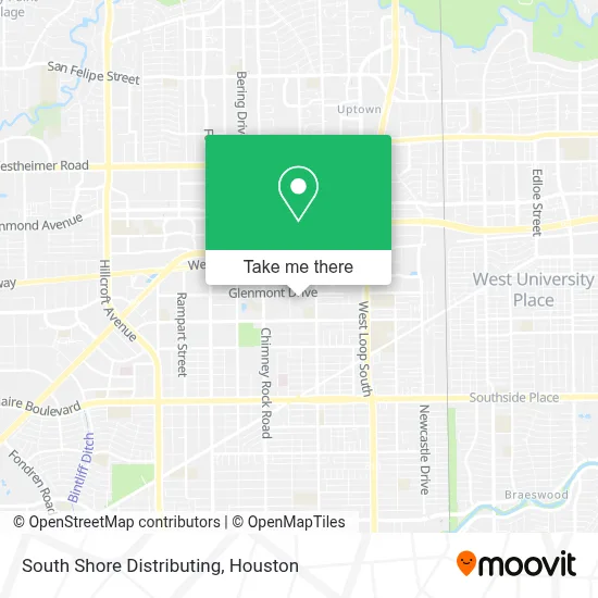 South Shore Distributing map