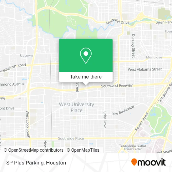 SP Plus Parking map