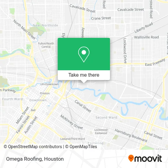 Omega Roofing map
