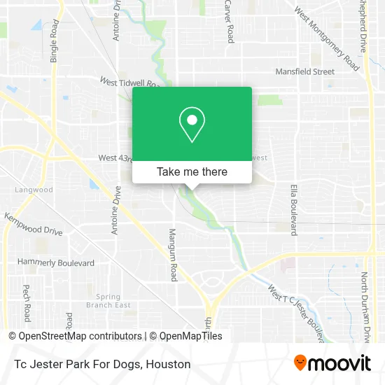 Tc Jester Park For Dogs map