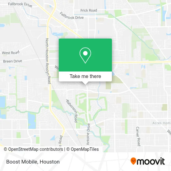 Boost Mobile map